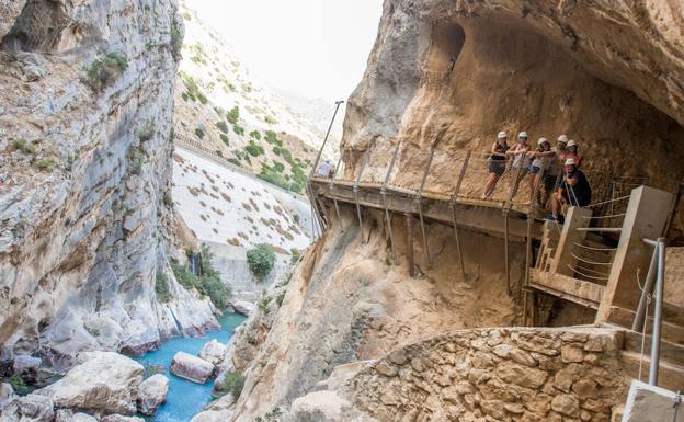 Vista del Caminito del Rey. 