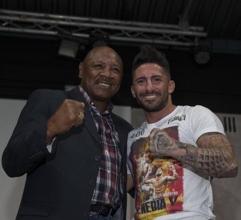 El legendario púgil estadounidense se encuentra en la capital para dar un impulso al deporte en la ciudad