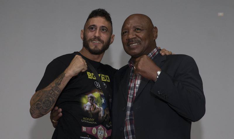 El legendario púgil estadounidense se encuentra en la capital para dar un impulso al deporte en la ciudad