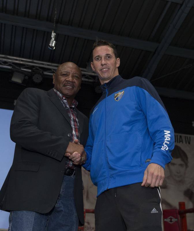 El legendario púgil estadounidense se encuentra en la capital para dar un impulso al deporte en la ciudad