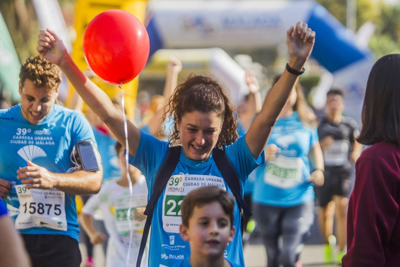 Llegada a meta de los corredores