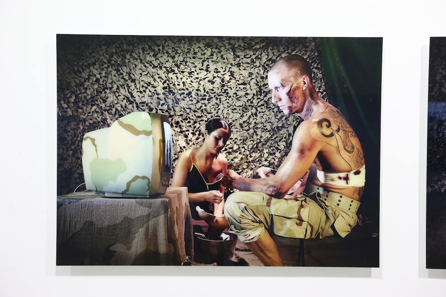 Las piezas de la muestra