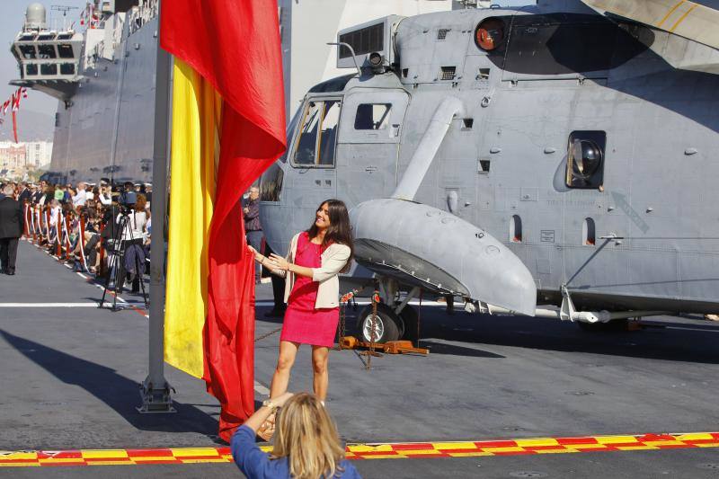 Fotos de la jura de bandera civil en el portaaviones Juan carlos I en Málaga (V)