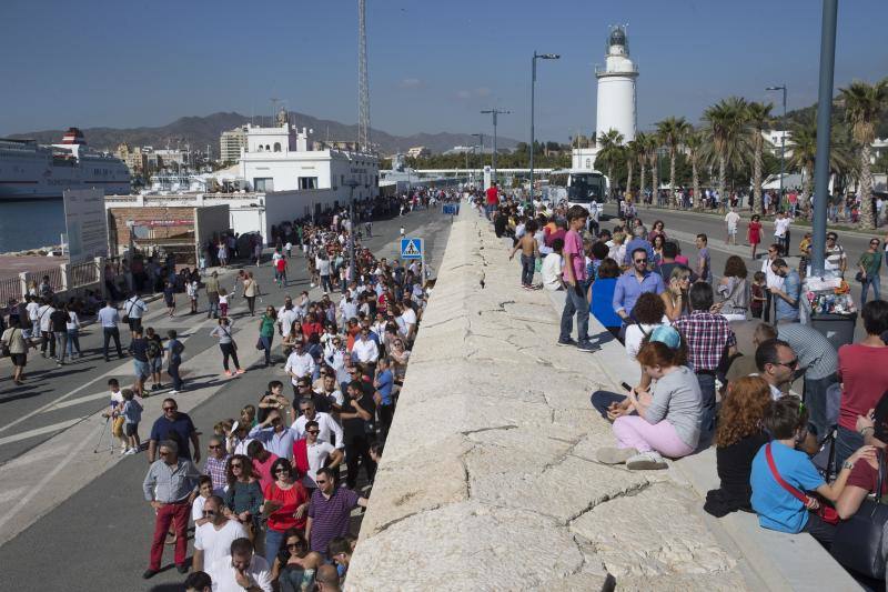 El portaviones ha estado atracado este fin de semana en el Puerto y podía visitarse gratis