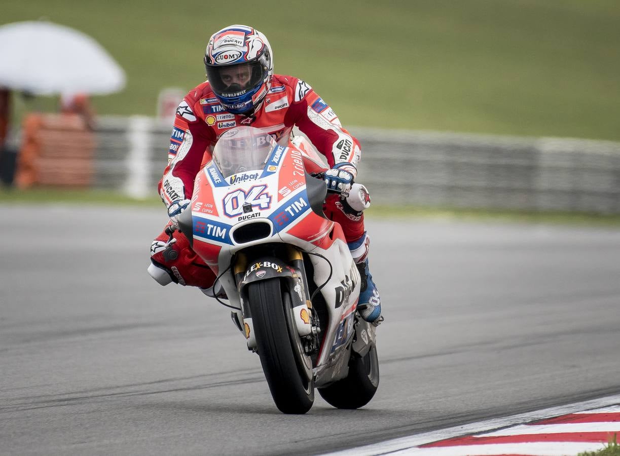 Dovizioso, en el circuito de Sepang. 