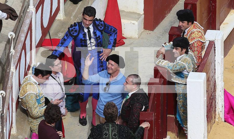 La capital acoge la filmación del documental sobre la figura de Picasso en el que participa Antonio Banderas 