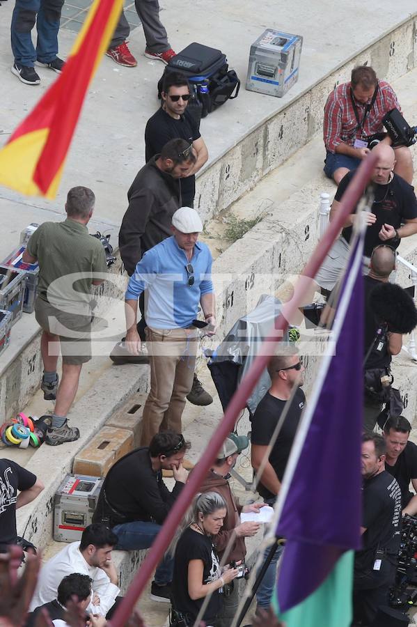 La capital acoge la filmación del documental sobre la figura de Picasso en el que participa Antonio Banderas 