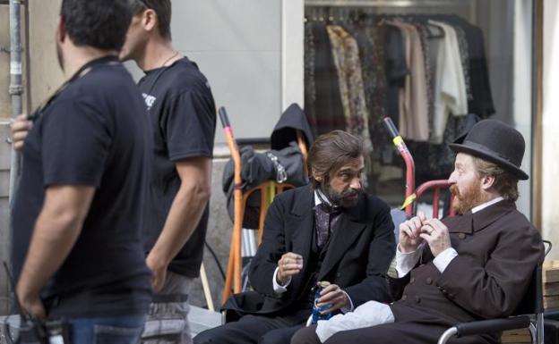 Jordi Mollá en el set de rodaje 