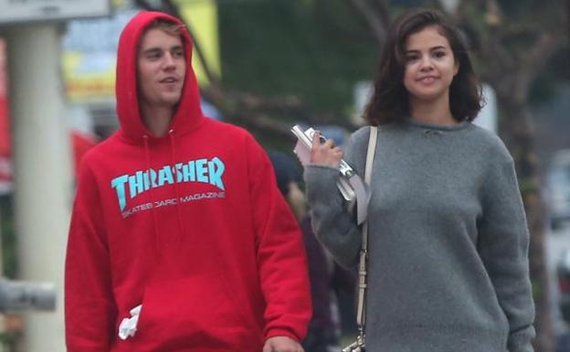 Selena Gómez y Justin Bieber.