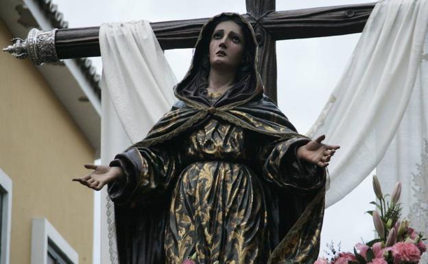 La Virgen de la Soledad, titular de la Cofradía del Santo Traslado