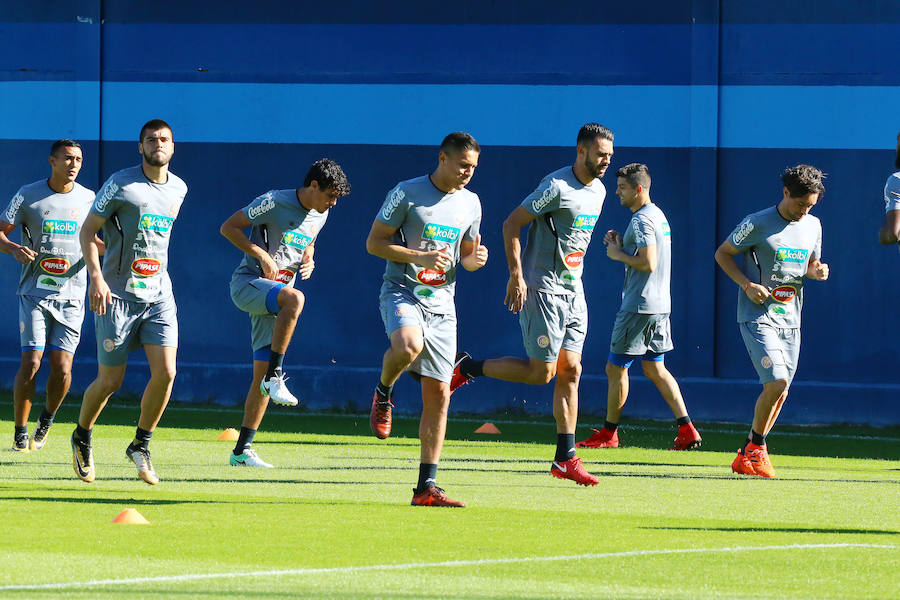 El equipo prepara su encuentro ante España del próximo sábado en Málaga