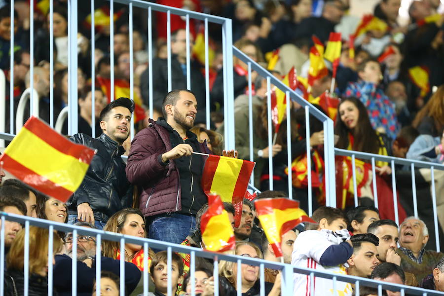 España golea a Costa Rica en La Rosaleda en el amistoso para preparar el Mundial 2018.