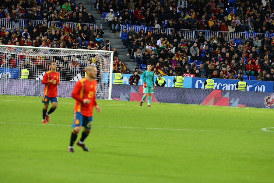 España golea a Costa Rica en La Rosaleda en el amistoso para preparar el Mundial 2018.