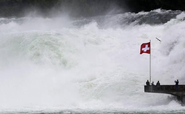 Las cataratas del Rin, al sur de Schaffhausen. 