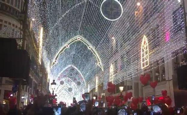 Vídeo: Así suena la segunda canción del alumbrado de Navidad en Málaga 2017