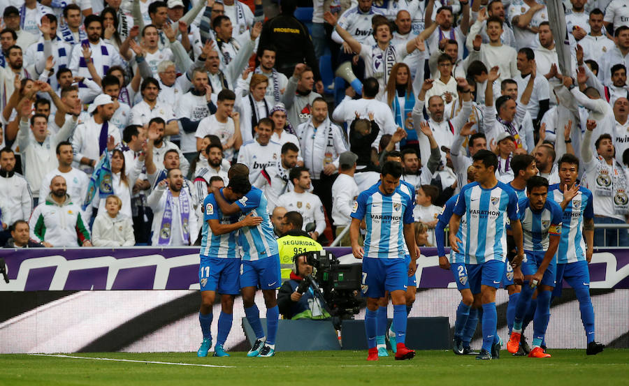 El Real Madrid venció al Málaga 3-2 en el Santiago Bernabéu. Un partido loco donde Benzema abrió la lata y Casemiro volvió a poner ventaja tras el empate de Rolan. El 'Chory' Castro volvió a poner las tablas tras un error de Kiko Casilla y Cristiano, que vio como Roberto paraba su penalti, anotaba a placer en el rechace para dar la victoria a los blancos. 