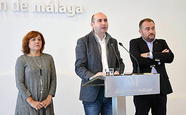 Estefanía Merino, Francisco Conejo y Luis Guerrero.