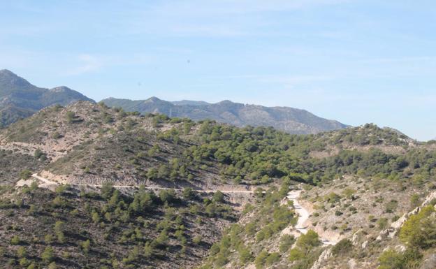 Parte del tramo que hay entre el Calamorro y la Cañada del Lobo