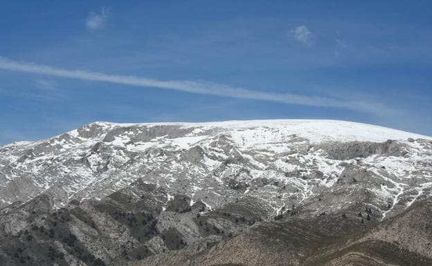 La cima de La Maroma, nevada