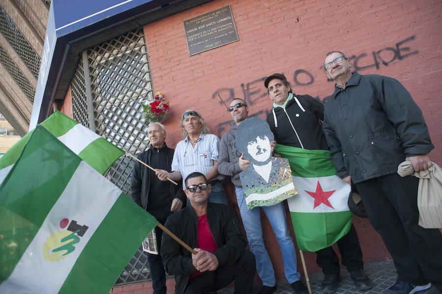 Fotos de la manifestación por el 40 aniversario de la muerte de Manuel José García Caparrós en Málaga