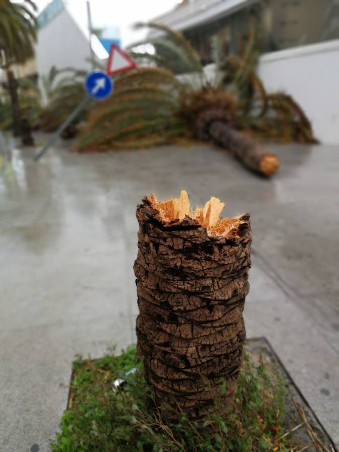 Lunes complicado en la provincia, que sigue en aviso naranja por fuertes rachas de viento