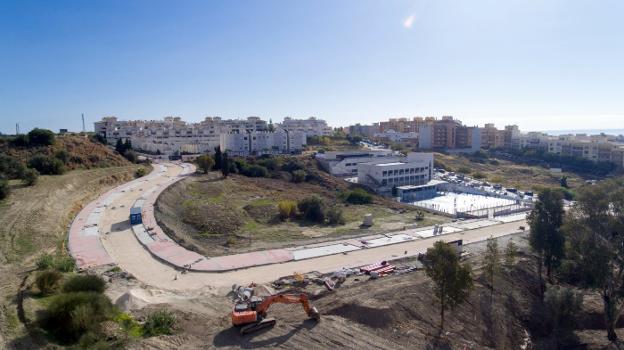 Avance de las obras en la zona de La Lobilla. 