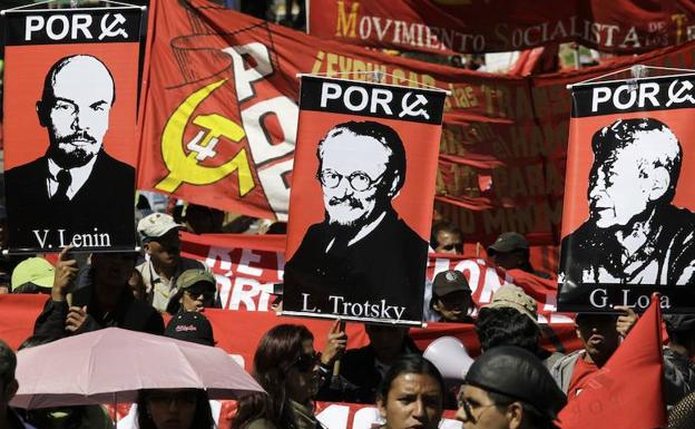 Manifestación en La Paz. 