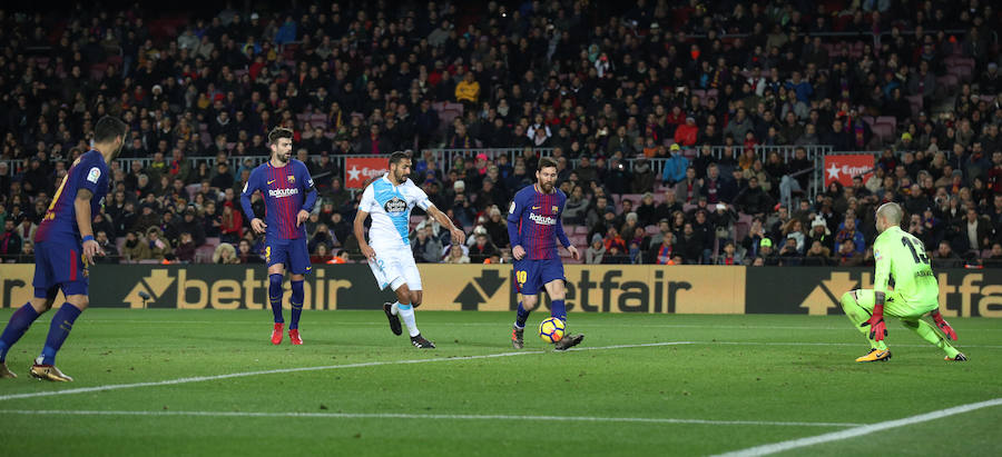 El conjunto azulgrana se deshizo con facilidad del cuadro gallego con la mirada puesta en el clásico de la próxima jornada.