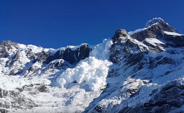 Una avalancha de nieve en Chile, en una imagen de archivo