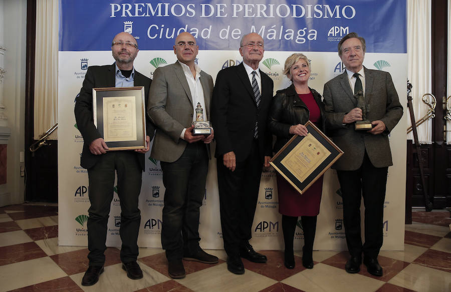 La ciudad entrega sus premios anuales de prensa a Iñaki Gabilondo, Juan Cano, Esperanza Codina y Manuel Bellido