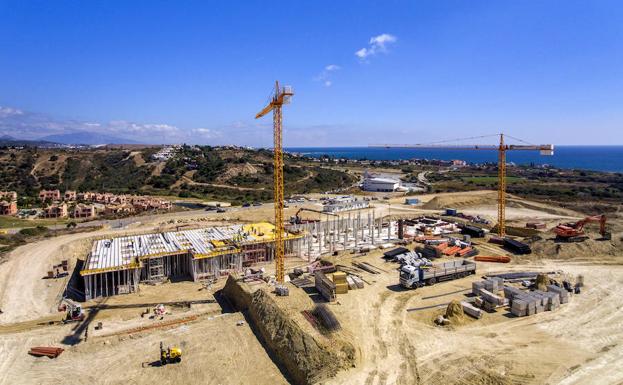 Construcción del hospital de Estepona.