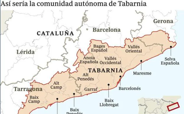 Propuesta de división administrativa de la comunidad autónoma de Barcelona.