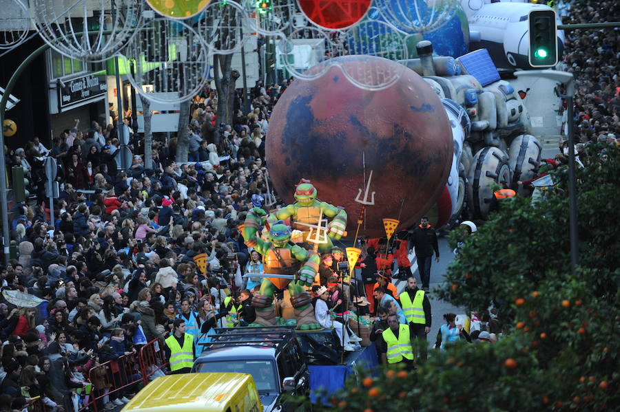 La cabalgata de Reyes Magos en Marbella