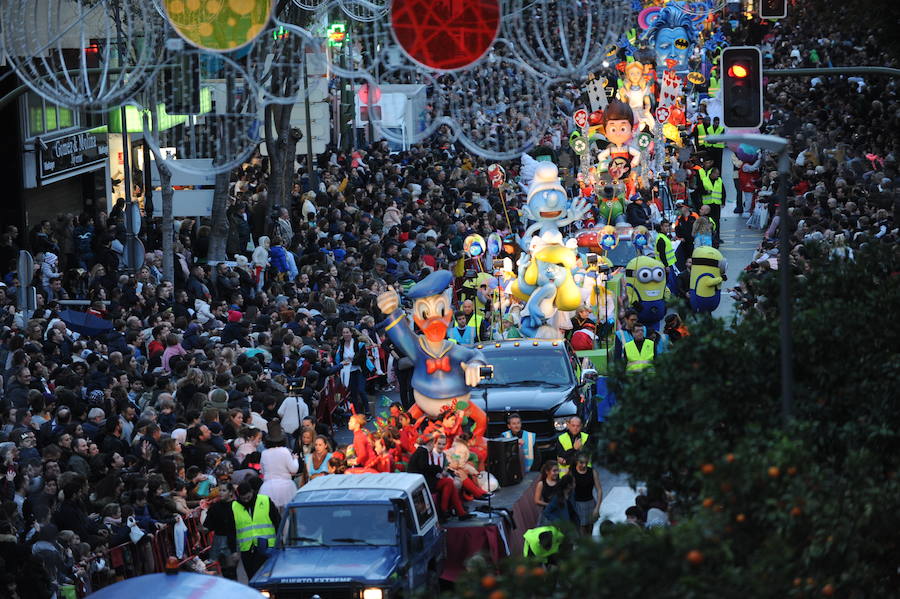 La cabalgata de Reyes Magos en Marbella