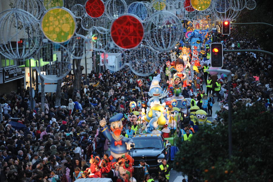 La cabalgata de Reyes Magos en Marbella