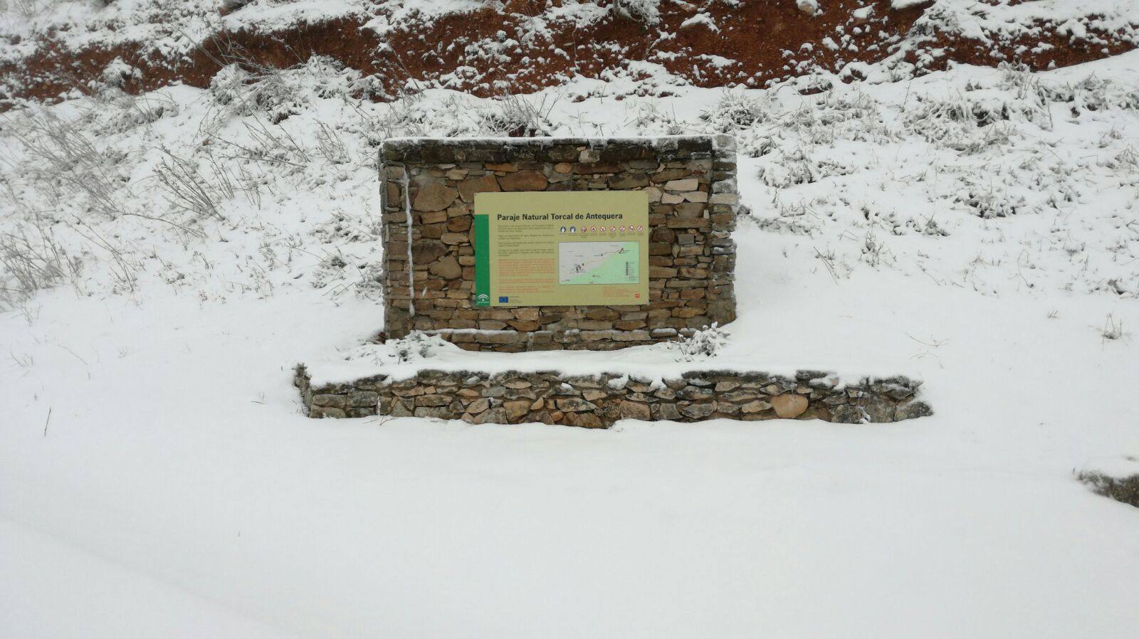 Ronda, Antequera y Alfarnate se cubren bajo un manto blanco