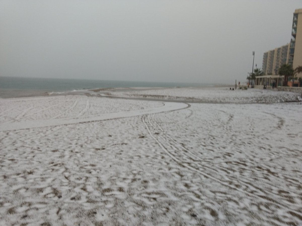 Granizo en Fuengirola