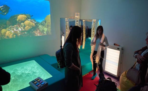 Sala de estimulación sensorial para personas con TEA. 