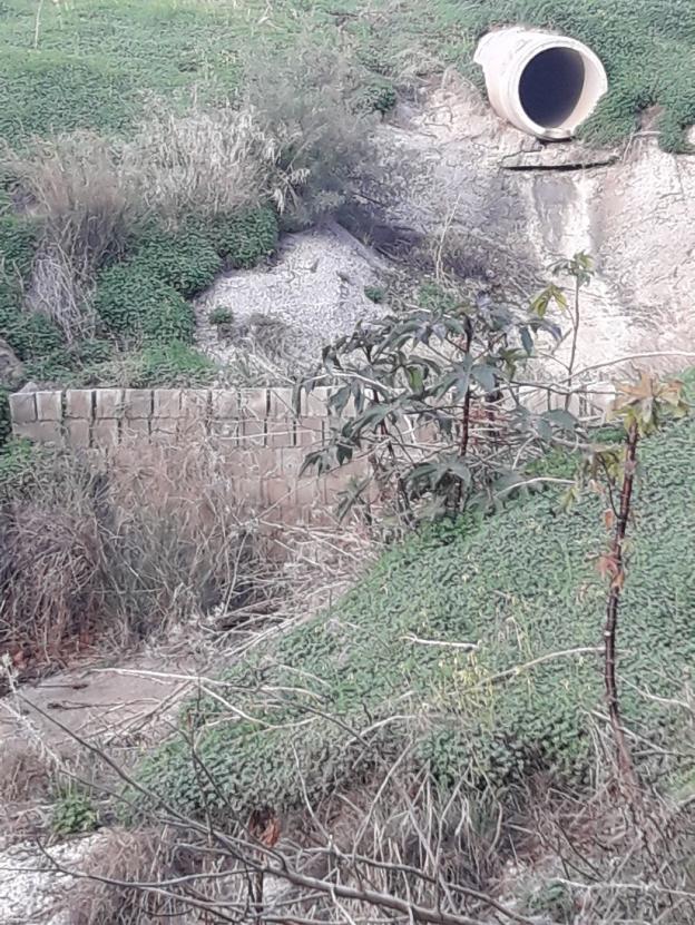 Vecinos de Las Mesas de Estepona denuncian el derrumbe en una parcela municipal