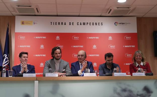 Presentación del equipo español que jugará en Marbella del 2 al 4 de febrero. 