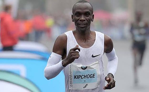 El atleta keniano, Eliud Kipchoge.