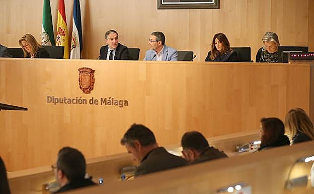 Un momento del pleno celebrado ayer. 