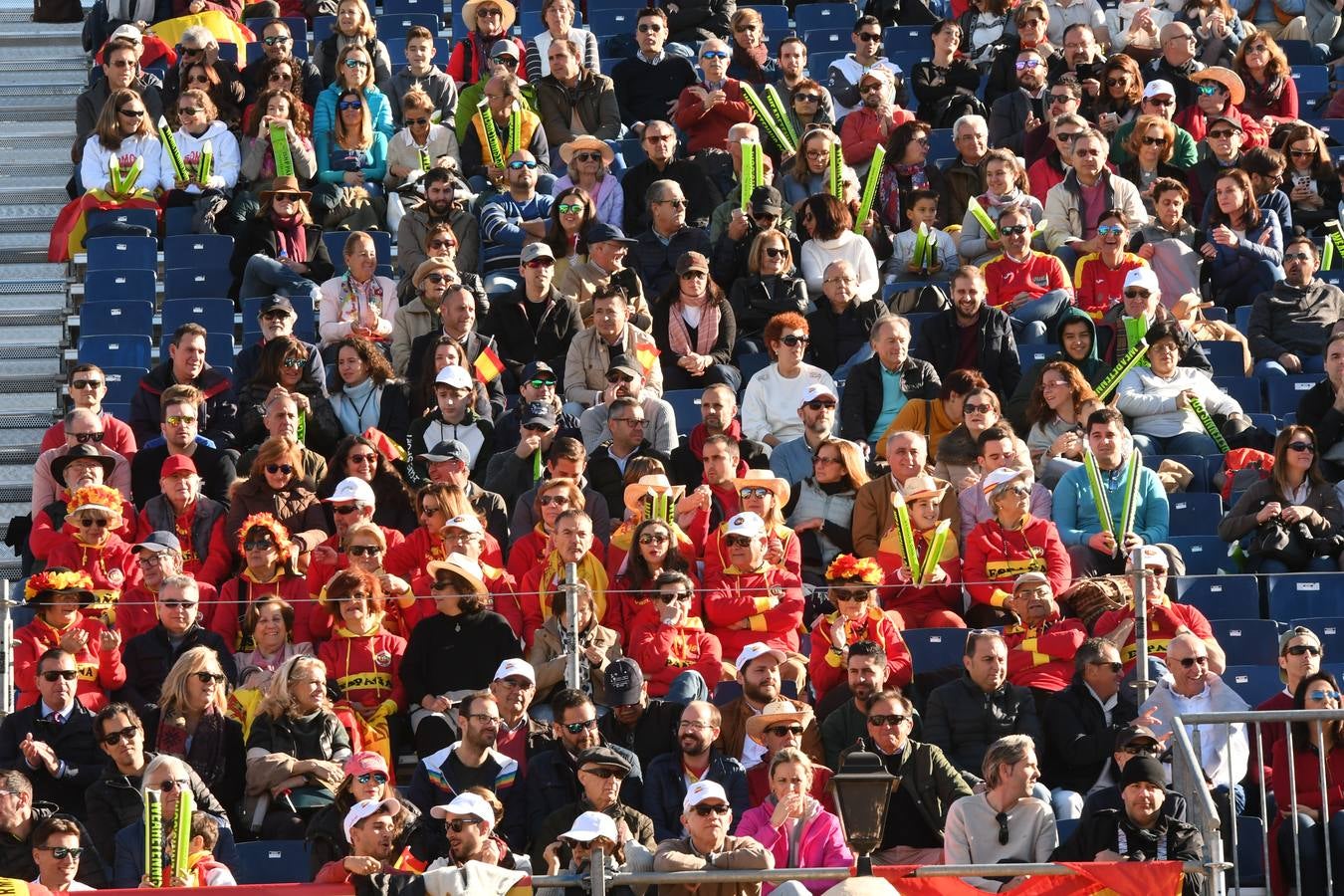 Eliminatoria de la Copa Davis entre España y Grañ Bretaña que se celebra en las instalaciones del Club de Tenis Puente Romano en Marbella 