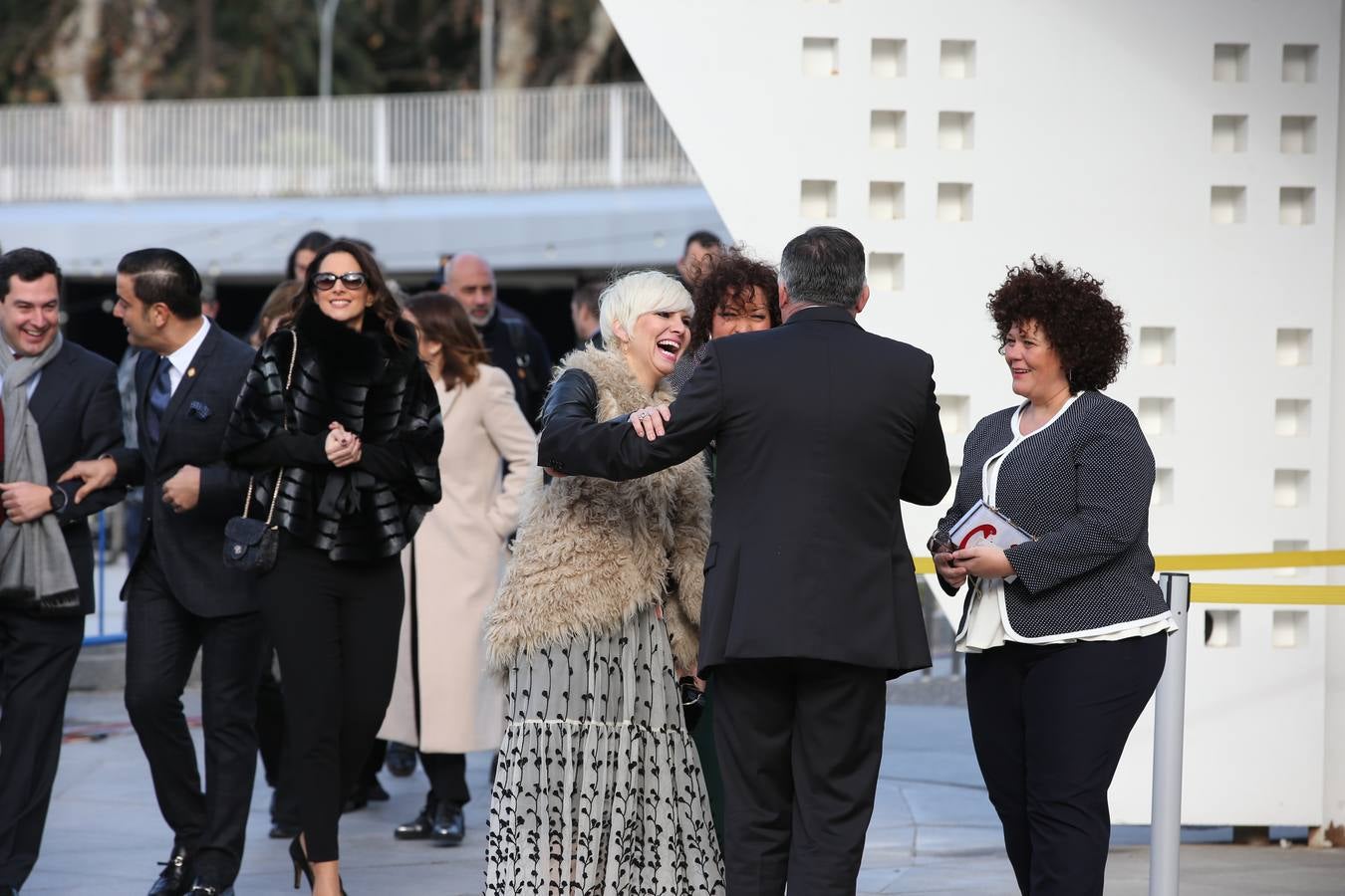 Don Felipe y Doña Letizia presiden la ceremonia en el Pompidou