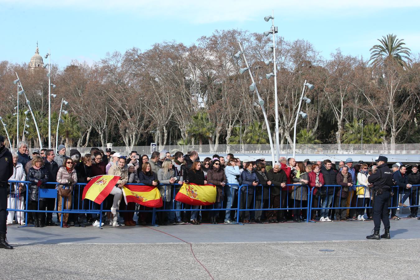 Don Felipe y Doña Letizia presiden la ceremonia en el Pompidou