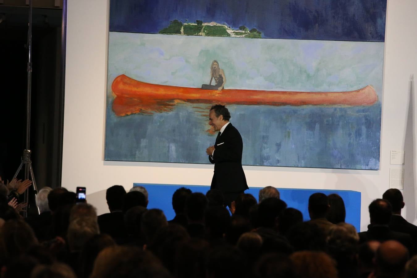 Don Felipe y Doña Letizia presiden la ceremonia en el Pompidou