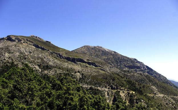 Vista de la vertiente sur de la Sierra de las Nieves