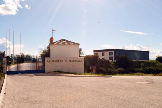 Acceso al helipuerto.