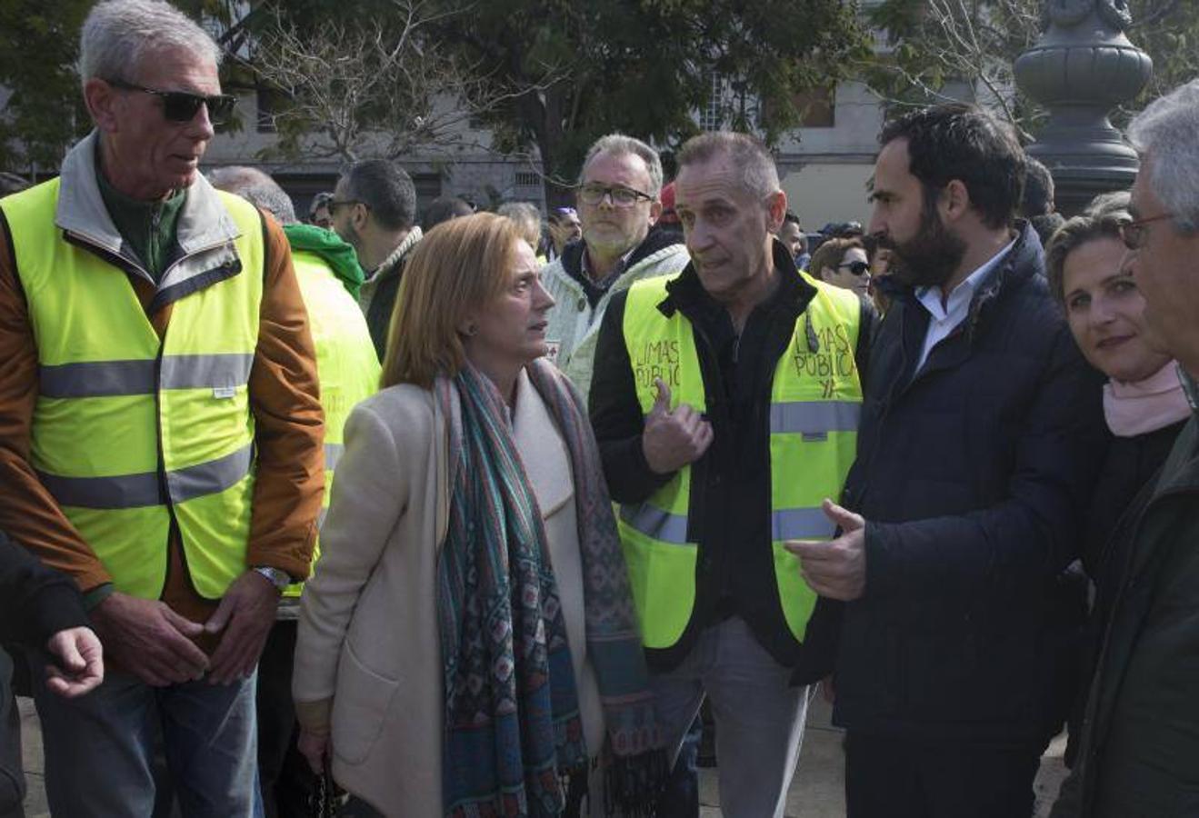 Entre los concentrados han estado trabajadores de Limasa 