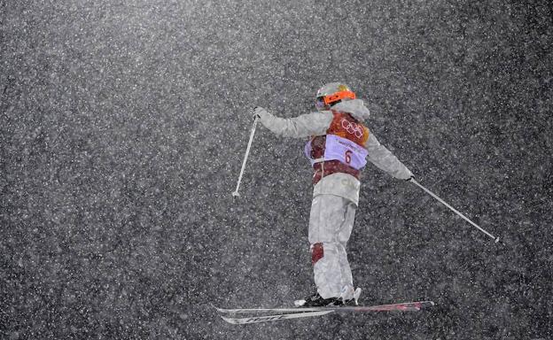 Justine Dufour-Lapointe, durante una prueba.